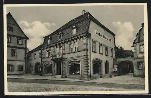 AK Gerolzhofen, Manufakturwaren-Geschäft Anton Weigand