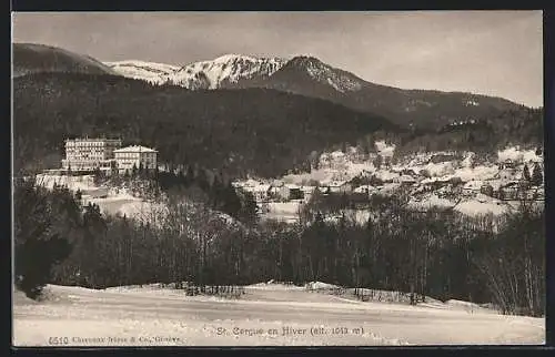 AK St. Cergue, Panorama en Hiver