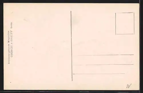 AK Bern, Burgerspital mit Bubenbergdenkmal