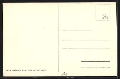 AK Bern, Kasino aus der Vogelschau