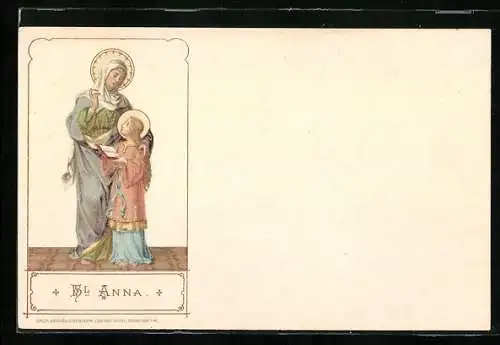 Künstler-AK Hl. Anna, Schutzpatronin