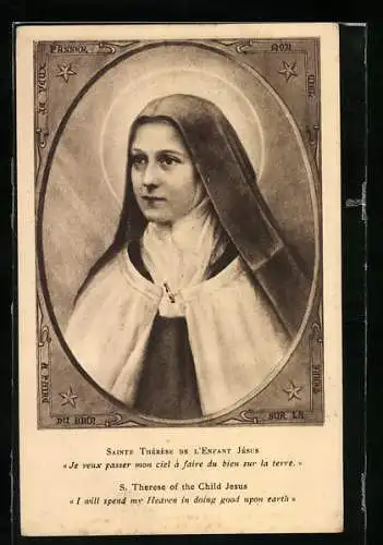 Künstler-AK S. Therese of the Child Jesus