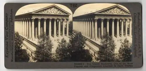 Stereo-Fotografie Keystone View Company, Meadville, Ansicht Paris, The Classic Madeleine