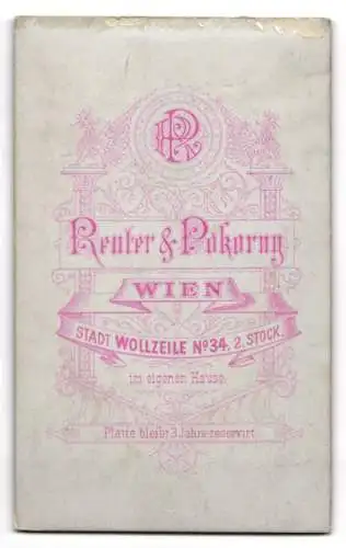 Fotografie Reuter & Pokorny, Wien, Wollzeile 34, Bürgerlicher Herr mit Vollbart