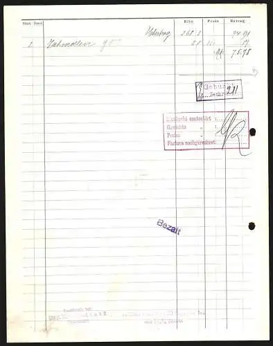 Rechnung Laucherthal 1912, Fürstlich Hohenzollernsche Hüttenverwaltung, Der Hauptbetrieb und zwei Zweigfabriken