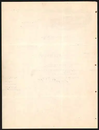 Rechnung Heilbronn 1911, J. Weipert & Söhne, Maschinenfabrik und Eisengiesserei, Gesamtansicht der Fabrik und Medaillen