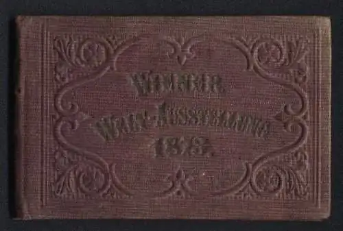 Leporello-Album Wien mit 18 Lithographie-Ansichten, Wiener Weltausstellung 1873, Ausstellungspalast, Rotunde