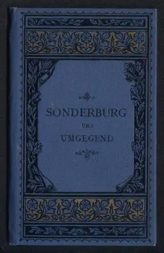 Leporello-Album Sonderburg mit 8 Lithographie-Ansichten, Perlstrasse, Rathaus, Ponton-Brücke, Kaserne, Kurhaus