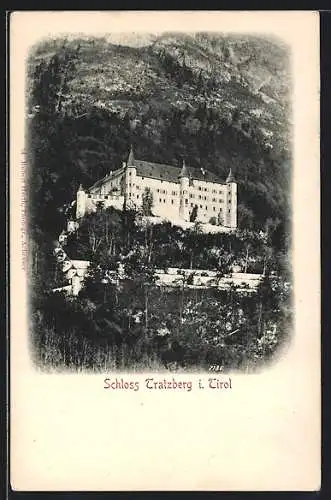 AK Jenbach in Tirol, Blick auf das Schloss Tratzberg
