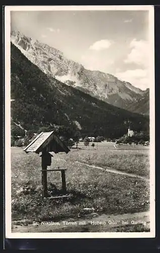 AK Golling /Salzach, Weg zur Wallfahrtskirche St. Nikolaus in Torren