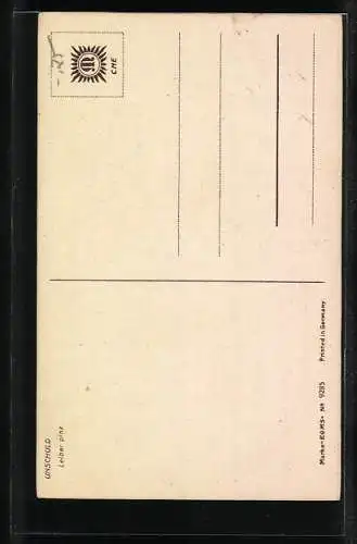 Künstler-AK Leiber: Unschuld, Mädchen mit Blume