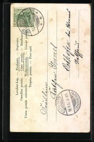 AK Mädchen mit rotem Hut