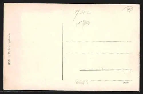 AK Judenstein, Hausansicht mit Kirche