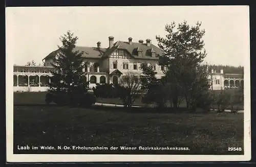 AK Laab im Walde /N.-Oe., Erholungsheim der Wiener Bezirkskrankenkassa
