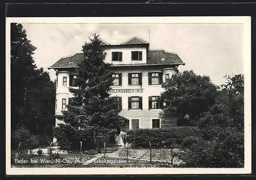 AK Baden bei Wien, Musiker-Erholungsheim