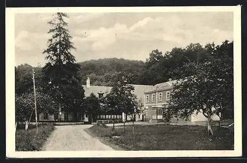 AK Schleinbach, Gasthaus Drechslermühle Karl & Helene Schiller im Kreuttal