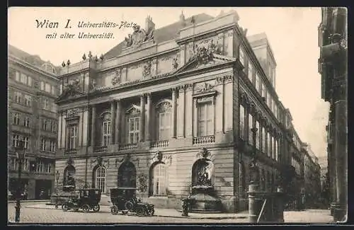 AK Wien, Universitäts-Platz mit alter Universität