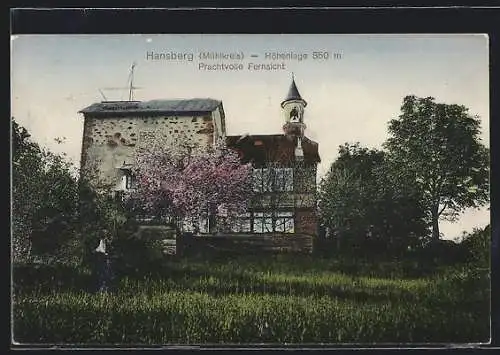 AK St. Johann am Wimberg, Gasthof Hansberg im Frühling