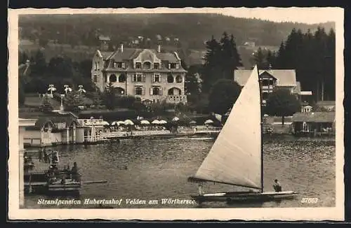 AK Velden am Wörthersee, Strandpension Hubertushof, Segelboot