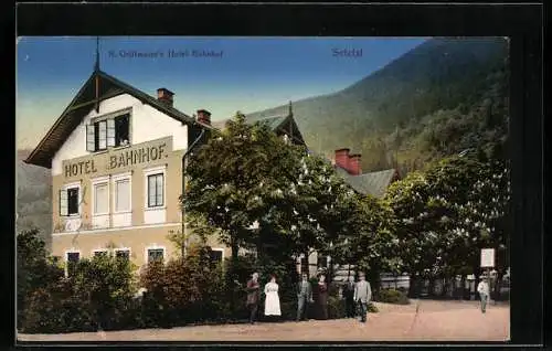 AK Selztal, R. Grillmaier`s Hotel Bahnhof