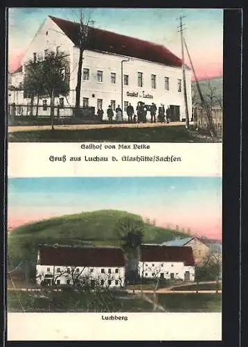 AK Luchau, Gasthof von Max Petke, Luchberg