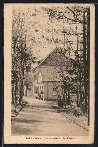 AK Bad Lausick, Herrmannsbad, Am Kurhaus