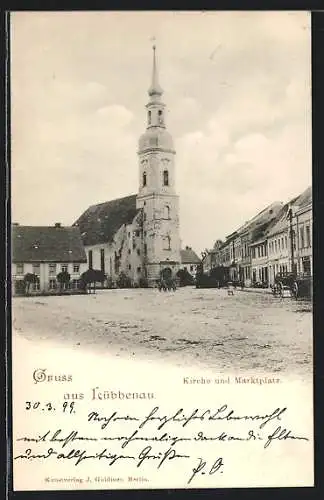 AK Lübbenau, Kirche und Marktplatz
