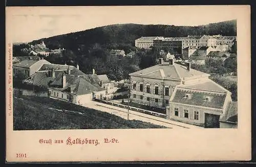 AK Kalksburg /N.-Oe., Ortspartie aus der Vogelschau