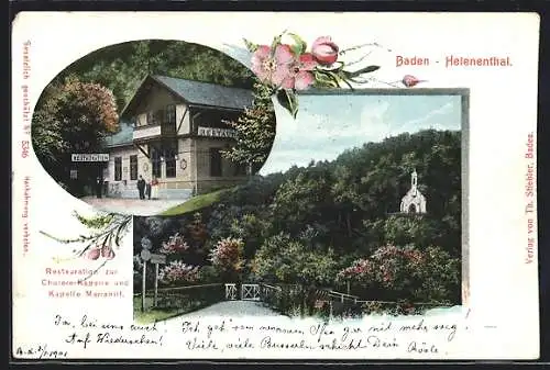 AK Baden, Restauration zur Cholera-Kapelle und Kapelle Mariahilf, Helenenthal