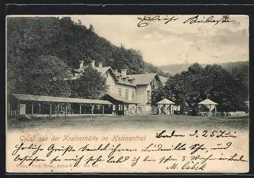 AK Baden bei Wien, Krainerhütte im Helenenthal