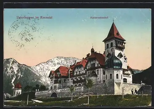 AK Ferlach, Unterbergen im Rosental, Hotel Karawankenhof