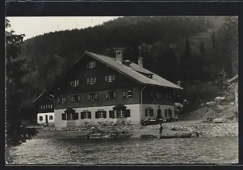 Foto-AK Obernberg am Brenner, Alpengasthof Obernbergersee