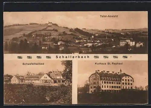 AK Schallerbach, Kurhaus St. Raphael, Schwefelheilbad, Totalansicht