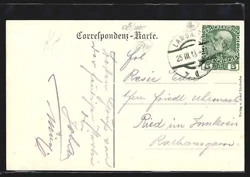 AK Lambach /Ob.-Öst., Restaurant Weinstübl, Innenansicht