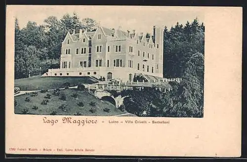 AK Luino /Lago Maggiore, Villa Crivelli-Serbelloni