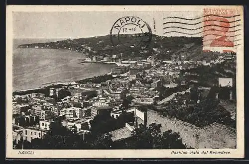 AK Napoli, Posilipo visto dal Belvedere
