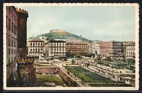 AK Napoli, Piazza Municipio e Castel S. Elmo