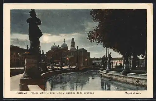 AK Padova, Piazza Vittorio Emanuele e Bisilica di S. Giustina
