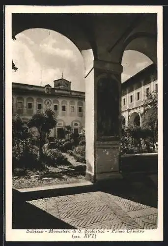 AK Subiaco, Monastero di S. Scolastica, Primo Chiostro