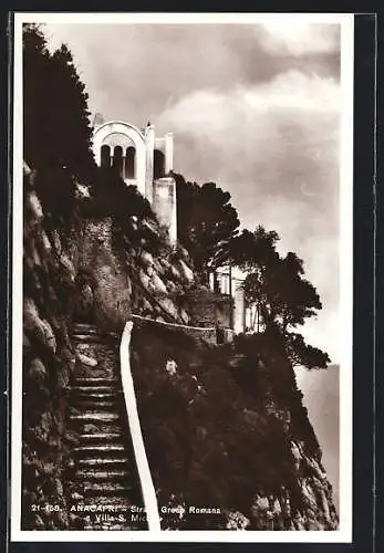AK Anacapri, Strada Greco Romana e Villa S. Michele