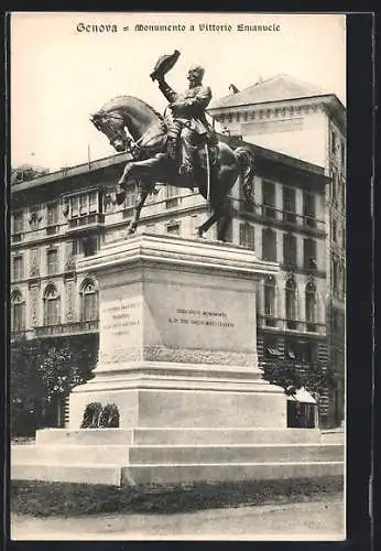 AK Genova, Monumento a Vittorio Emanuele