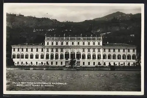 AK Gargnano, Bogliaco /Lago di Garda, Villa Bettoni, Monumento Nazionale