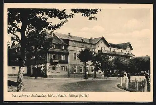 AK Rathewalde i. Sächs. Schweiz, Mittags Gasthof