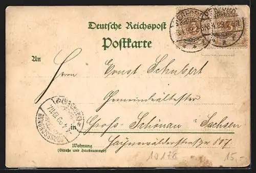 AK Reklame für Hohenzollern-Parfumerie, Veilchen-Maiglöckchen Duft, Portraits des Kaiserhauses von Preussen