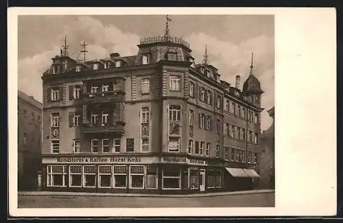 AK Erfurt, Wein-Restaurant & Konditorei-Kaffee Horst Kohl am Kaiserplatz