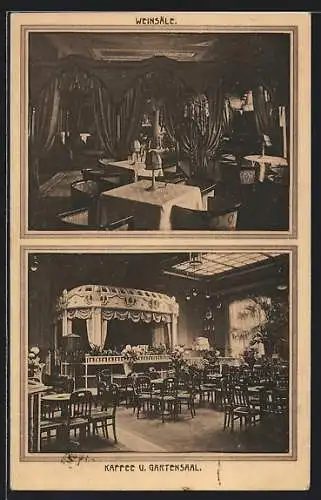 AK Zwickau i. Sa., Cafe und Konditorei Kaiserhof