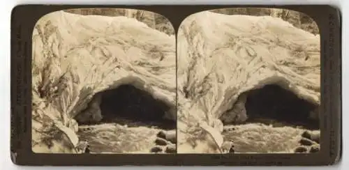 Stereo-Fotografie H.C. White Co., Chicago, Ansicht Brigsdal / Norway, Glacier Mouth