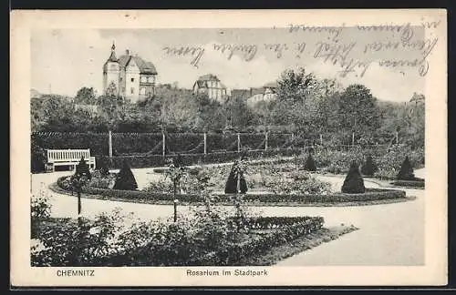 AK Chemnitz, Rosarium im Stadtpark