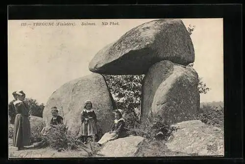 AK Tregunc, Dolmen, Ausgrabung