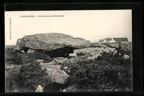 AK Plouharnel, Trois dolmens de Rendossec, Ausgrabung
